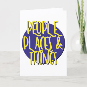 People Places & Things Recovery Slogan Jubileum Kaart