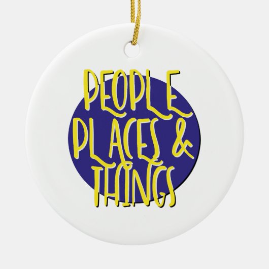 People Places & Things Recovery Slogan Ornament (Voorkant)