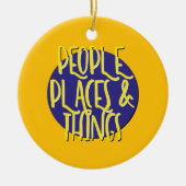 People Places & Things Recovery Slogan Ornament (Voorkant)