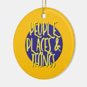 People Places & Things Recovery Slogan Ornament (Links)