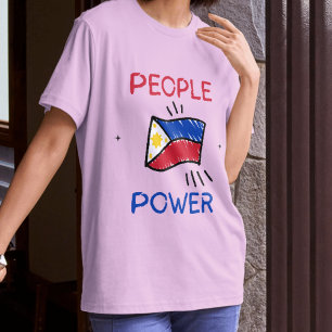 People Power Filipijnse Vlag Impeach Marcos T-shir T-shirt
