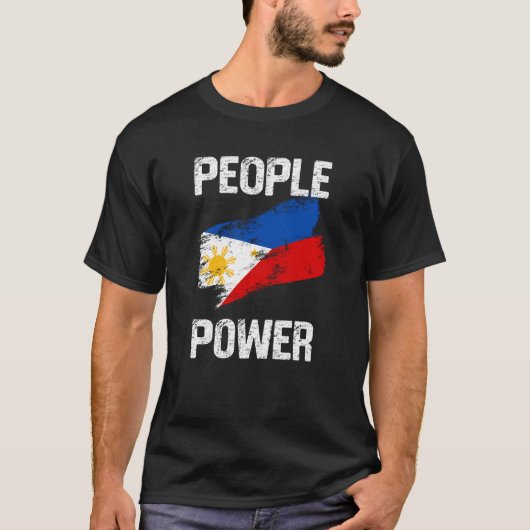 People Power Impeach Marcos Tee Corruption Protest T-shirt (Voorkant)