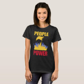 People Power Impeach Marcos Tee Corruption Protest T-shirt (Voorkant volledig)