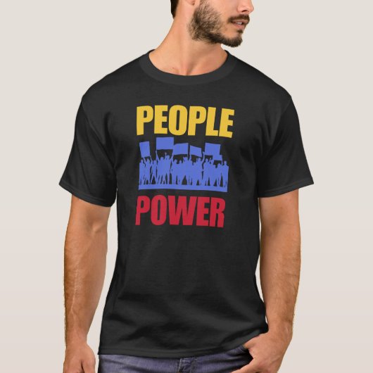 People Power zet Marcos af T-shirt Corruptie Prote (Voorkant)