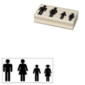 People Rubber Stamp Rubberstempel (Gestempeld)