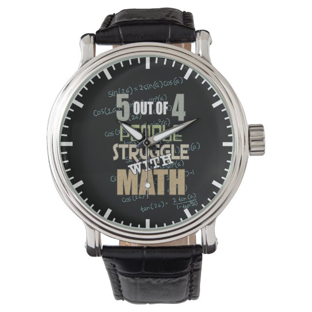 People Struggle With Math Novelty Horloge (Voorkant)