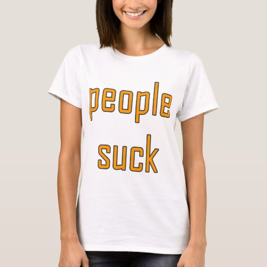 People Suck T-shirt (Voorkant)