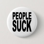 People Sucks Ronde Button 5,7 Cm (Voorkant)
