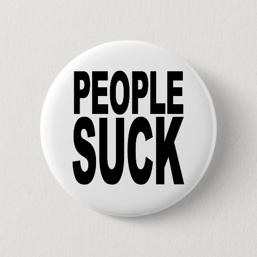 People Sucks Ronde Button 5,7 Cm (Voorkant)