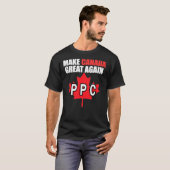 People&x27;s Partij van Canada logo PPC Maxime Ber T-shirt (Voorkant volledig)