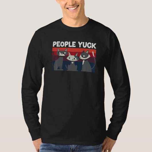People Yuck Cat Whisperer Introverted Introvert  1 T-shirt (Voorkant)