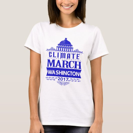 People's Climate March for Justice T Shirten T-shirt (Voorkant)