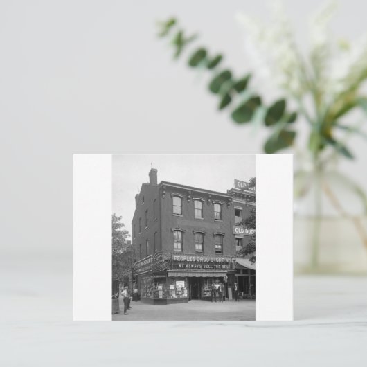 Peoples Drug Store, 1921 Briefkaart (Staand voorkant)