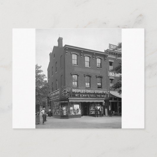 Peoples Drug Store, 1921 Briefkaart (Voorkant)