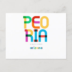 Peoria Arizona Mid Century, Pop Art Briefkaart