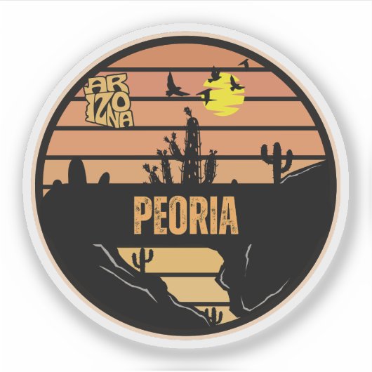Peoria, Arizona Sticker (Voorkant)