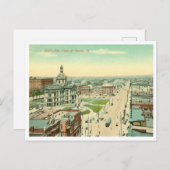 Peoria Illinois  Bird's Eye-Uitzicht Briefkaart (Voorkant / Achterkant)