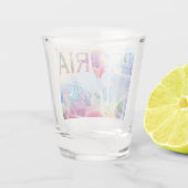 Peoria, Illinois - Colorful Design Shot Glas (Achterkant)