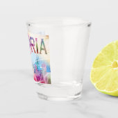 Peoria, Illinois - Colorful Design Shot Glas (Rechts)