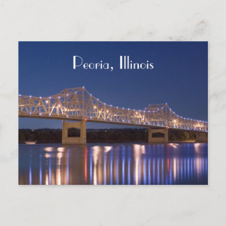 Peoria Illinois Murray Baker Bridge Briefkaart
