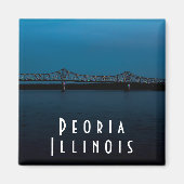 Peoria Illinois, Sunset Magnet (Voorkant)