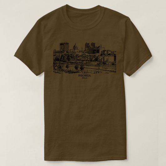 Peoria Illinois TShirt 1 (Design voorkant)