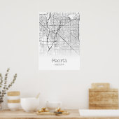 Peoria Map - Arizona - City Map Poster (Keuken)