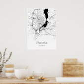 Peoria Map - Illinois - City Map Poster (Keuken)