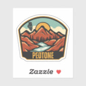 Peotone, Illinois Sticker (Vel)
