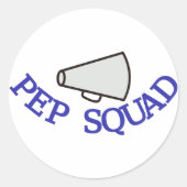 Pep Squad Ronde Sticker (Voorkant)