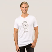 Pep-tist - Grappige Zout Shaker Cartoon Pun Tri-Blend Shirt (Voorkant volledig)