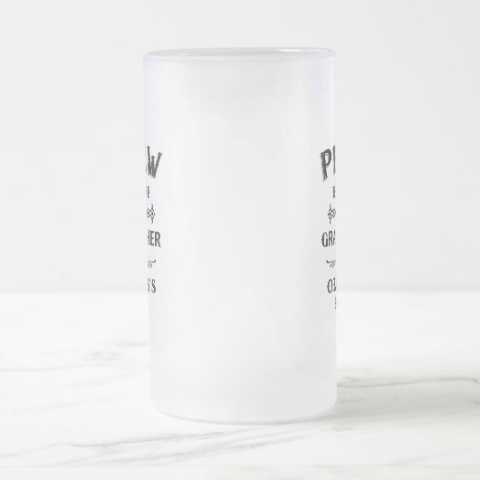 Pepaw | Funny Grandfather is voor oude jongens Matglas Bierpul (Center)