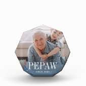 Pepaw Grandpa Jaar ingesteld Fotoblokken (Voorkant)
