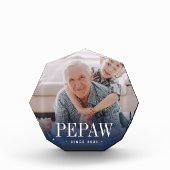 Pepaw Grandpa Jaar ingesteld Fotoblokken (Voorkant)