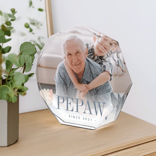 Pepaw Grandpa Jaar ingesteld Fotoblokken