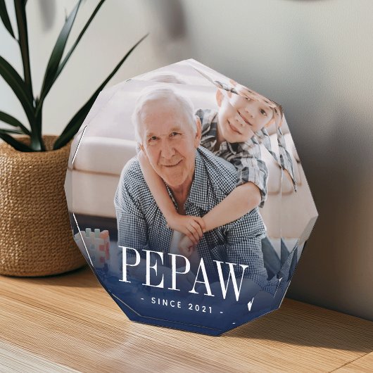 Pepaw Grandpa Jaar ingesteld Fotoblokken