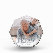 Pepaw Grandpa Jaar ingesteld Fotoblokken (Voorkant)