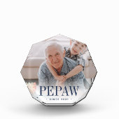 Pepaw Grandpa Jaar ingesteld Fotoblokken (Voorkant)