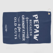 Pepaw | Grootvader is voor oude jongens Golfhanddoek (Horizontaal)