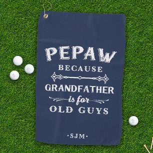 Pepaw Grootvader is voor oude jongens Golfhanddoek
