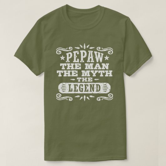 Pepaw het Man de mythe de legende T-shirt (Design voorkant)