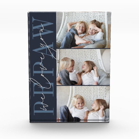 Pepaw We houden van je 3 Fotoblokken (Voorkant)