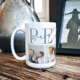 Pepaw We houden van je 4 Foto Collage Koffiemok