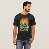 Pepawsaurus Dinosaur Grandpa Pepaw Saurus Vader T-shirt (Voorkant volledig)