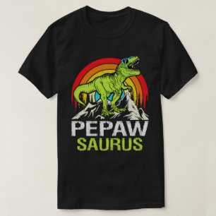 Pepawsaurus Dinosaur Grandpa Saurus Vaderdag T-shirt