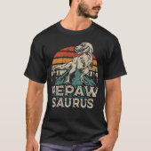 Pepawsaurus Dinosaur Grandpa Saurus Vaderdag T-shirt (Voorkant)