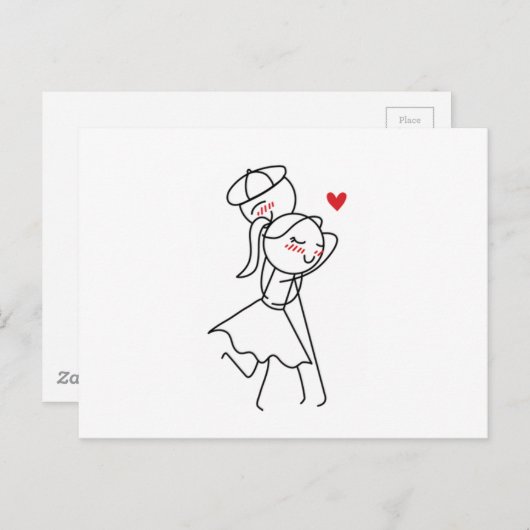 Pepe en Lulu Briefkaart (Voorkant / Achterkant)