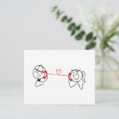 Pepe en Lulu Briefkaart (Staand voorkant)