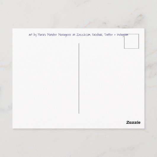 Pepe het Bat, met citaat briefkaart (Achterkant)