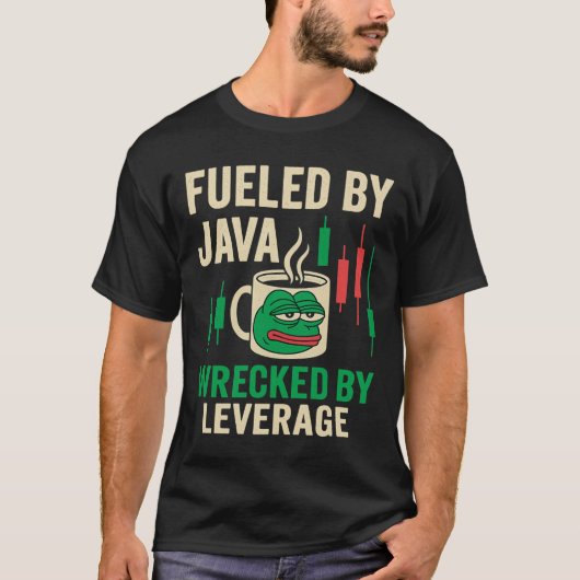 Pepe Leverage Coffee Crypto Shirt (Voorkant)